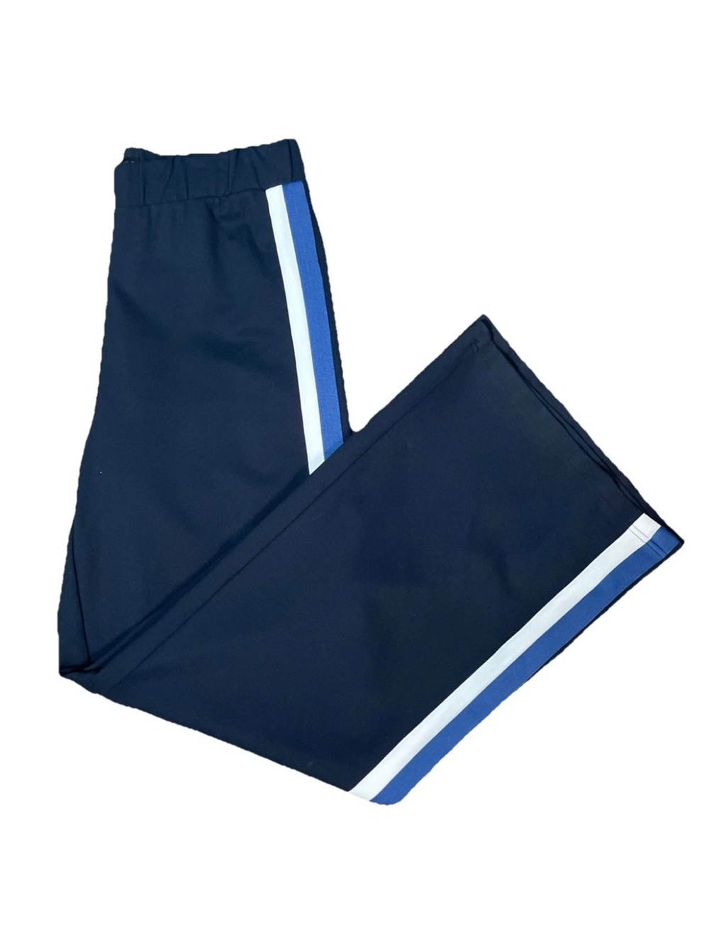 Universal Standard Women Size XS 10-12 Tall Stephanie Ponte Pant Wide Leg Navy